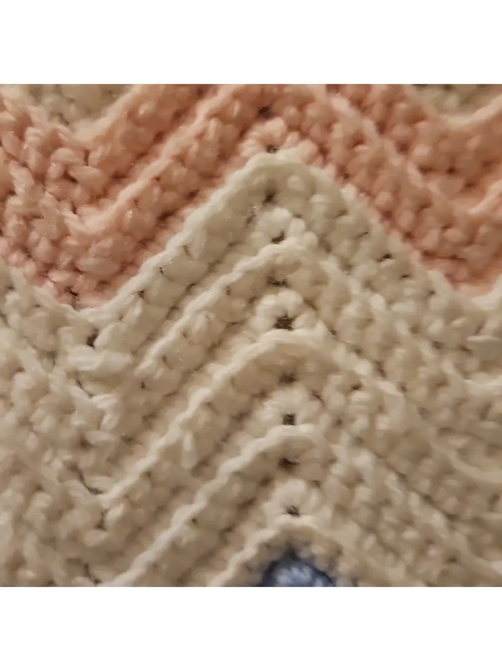 Handmade chevron patterned